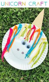 Easy Birthday Crafts For Kids Fun Activity For A Unicorn Birthday Party Unicorn Paper Plate Craft Birthday Party Crafts Unicorn Crafts Unicorn Paper Plates