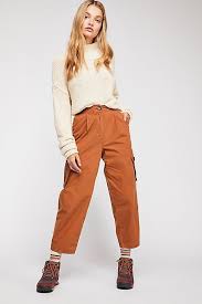 Black And Orange Cargo Pants Cargo Pocket Taper Pants Orange Pants Outfit Tapered Pants Orange Pants
