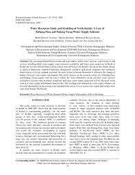 Pejabat ini terletak bersebelahan sekolah. Pdf Water Resources Study And Modeling At North Kedah A Case Of Kubang Pasu And Padang Terap Water Supply Schemes Mazlin Mokhtar Academia Edu