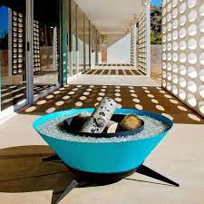 Made from solid rubberwood, each stool features four splayed legs with crossbars that double as support and a footrest. Modern Fire Pit The Upgrade Your Backyard Needs This Fall Home