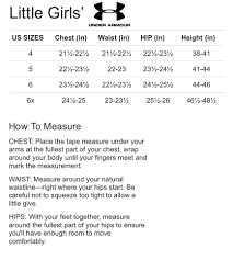 Size Chart Under Armour