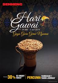 Selamat gawai ndug simua by harry,m.bujoi,peter james u0026 stephanie. Senheng Hari Gawai 2019 Celebration Up To 30 Ez Credit Rebates Kamek Miak Sarawak Sarawak News