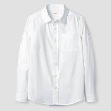 Boys Long Sleeve Button Down Oxford Shirt Cat Jack White Xxl Oxford Shirt Shirts Boys Long Sleeve