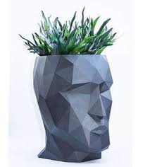 pflanzgefass kopf hocker kopfform pflanzgefasse outdoor graf news onlineshop plantenbak bloempot designverlichting