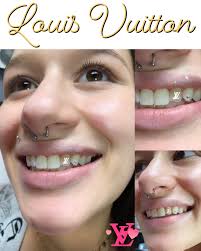 Louis Vuitton, Gucci, and many more tooth gems. Gold (white gold, yellow  gold, rose gold) Swarovski Crystals.
