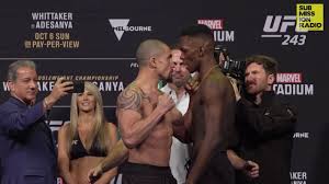 Moving up in weight, adesanya participated in the 2015 the heavyweights iii, as well. Ufc 243 Weigh Ins Robert Whittaker Vs Israel Adesanya Youtube