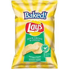 Lay S Baked Sour Cream Onion Flavored Potato Crisps 9 Oz Walmart Com Potato Crisps Sour Cream And Onion Sour Cream