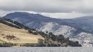 Landscape Of Lake With Mountains Stock Image Image Of Texture Clouds 153312471