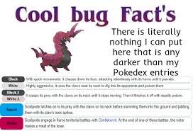 Come see our cute and scary bugs! Cool Bug Fact For Every Fully Evolved Bug Type Pokemon Day 24 Pokemonmemes