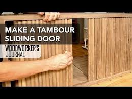 Gluing Techniques Making Tambour Sliding Cabinet Doors Woodworking Blog Videos Plans How To Sliding Cabinet Doors Cabinet Doors Tambour