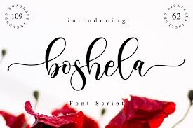 As the designs of script fonts are based on the fluidity of real handwriting, they can add a personal touch to pretty much any design, especially one that. Boshela Font All Free Fonts