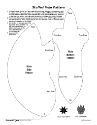 Stuffed Mole Project Pattern Mole Day Mole Idea Mole