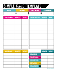 I chose these printable budget worksheet links for a variety of reasons. 11 Best Budget Templates That Will Help Control Your Money