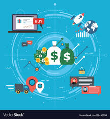 Global Economy Business Chart And Trade Success