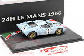 Ford's answer to ferrari's next weapon, the 330 p4, was delayed by development problems, handing ferrari a rematch with the mk iis that so dominated them at lemans, at the 1967 daytona 24 hours. Cmr 1 43 Ford Gt40 Mk Ii 1 2nd 24h Lemans 1966 Miles Hulme Cmr43055 Model Car Cmr43055 4895102327171