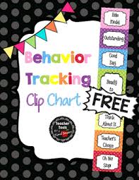 behavior clip chart classroom management free cute polka dots