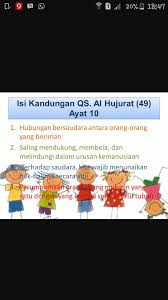 Sebab itu damaikanlah (perbaikilah hubungan) antara kedua saudaramu itu dan takutlah terhadap allah, supaya kamu mendapat rahmat. Q S Al Hujurat 49 10 Mengandung Pesan Pesan Yang Mulia Jelaskan Kandungan Q S Al Hujurat 49 10 Brainly Co Id