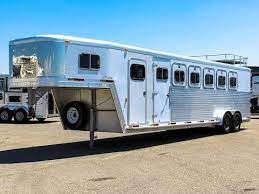Some models include ramp (otherwise available as option). 2000 Exiss 6 Horse Gooseneck Trailer Stock 5u160640 Transwest Truck Trailer Rv Youtube
