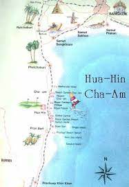 Map Of Hua Hin And Cha Am Hua Hin Reisen Die Schonsten Strande