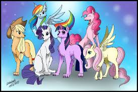 Mane Six As Wolves My Little Pony Comic My Little Pony Cartoon Wolf Colors