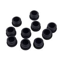 Tapones De Goma Negros Tamaño 3 (cuenta 4