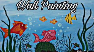 Check spelling or type a new query. Wall Painting Aquarium Drawing Under Water Marine Life Wall Painting Wall Art Of Colorful Fishes Youtube