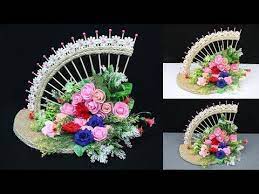 Beautiful Home Decoration Idea With Waste Items Home Decorating Ideas Handmade Youtube Diy Crafts For Gifts Craft Stick Crafts Diy Spring Wreath