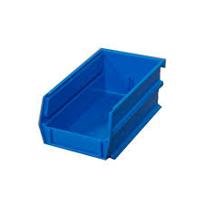 Triton Products Locbin 7 3 8 In L X 4 1 8 In W X 3 In H Blue Stacking Hanging Interlocking Polypropylene Bins 10 Count 3 220b 10 Storage Bins Stackable Bins Bins