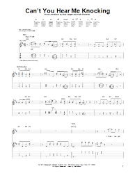 Can T You Hear Me Knocking By The Rolling Stones Guitar Tab Guitar Instructor