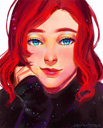 Yell Heah Red Hair Girl Anime Cute Girl Drawing Anime Drawings Sketches