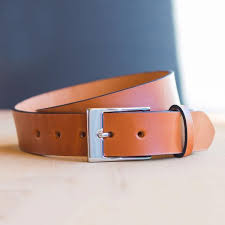 Full Grain Leather Belt Mens Light Brown Wide Belts For Jeans Anne Wesley