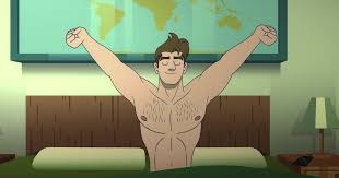 Shirtless Drawn Cartoon Boys: Shirtless Steve Maryweather & Male Strippers  in Q-Force