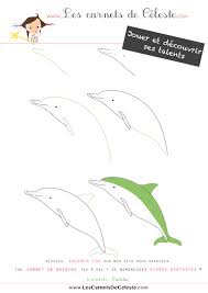 Apprendre A Dessiner Un Dauphin En Quelques Etapes Carnet De Dessin Apprendre A Dessiner Dessin