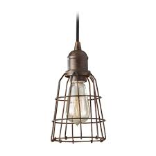 Maybe you would like to learn more about one of these? Industrial Vintage Mini Pendant Light With Cage Shade P1246prz Destination Lighting
