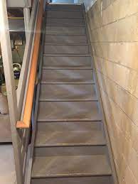 Carpeting is a popular way to refinish stairs. Staircase Remodel Diy Basement Stair Transformation Revival Woodworks