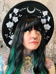 Floral Wide Brim Hat