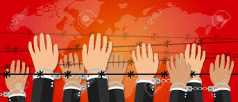 Los derechos humanos son personales y colectivos, se relacionan los unos con los otros. Los Derechos Humanos La Libertad Ilustracion Manos Bajo El Crimen De Alambre Contra El Activismo Humanidad Dibujo Simbolo Esposas Ilustraciones Vectoriales Clip Art Vectorizado Libre De Derechos Image 48243915
