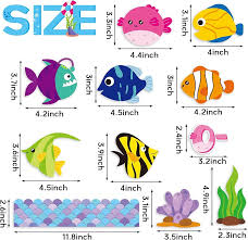 Amazon.com: CY2SIDE 89PCS O-Fish-Ally Summer Cut-Outs Decor for Classroom  Bulletin Board Border, Summer Tropical Fish Cut-Outs Trim Borders, School  ...