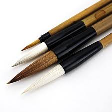 Chinese Brush Painting Kit Master Calligraphy Kanji Sumi Painting Brushes Pack Of 4 Chinese Brush Painting Chinese Brush Brush Calligraphy