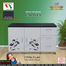 Rumah yang indah dan bagus memang menjadi sebuah inspirasi setiap orang. Lemari Dapur Kitchen Set 3 Pintu Bawah Saja Warna Putih Kualitas Mewah Harga Murah Bahan Tebal Lazada Indonesia