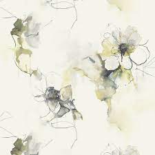 Watercolor flower wallpaper vectors (26,550). Lw50007 Wallpaper Watercolor Floral Wallpaper Lw50007