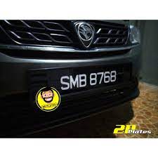 Braket no plat depan kereta. Buy Nombor Plat Kereta Sepasang Free 2 Frame Style Tanam Dalam Senang Dicuci Seetracker Malaysia