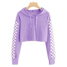 Shop cool personalized crop top hoodie with unbelievable discounts. Kids Crop Tops Girls Hoodies Cute Plaid Long Sleeve Buy Plain Hoodie Pullover Croptop Croptop Hoodies Women Croptop Hoodie Product On Alibaba Com