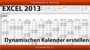 Kalenders zijn leeg en kunnen worden afgedrukt met voorgedefinieerd afdrukbereik. Dynamischen Kalender Erstellen Download Excel Youtube