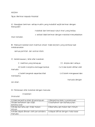Tidak hanya beriman saja, sebagai muslim kamu juga harus mengamalkannya. Akidah Beriman Kepada Malaikat