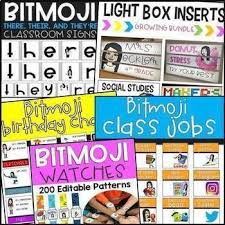 Bitmoji Bundle Growing Resource By The Limitless Classroom Tpt Classroom Resource Classroom Class Jobs