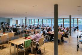 hofmatt nursing home munchenstein switzerland architectural project oplatek architekten ag light light project restaurant lighting hospitality lighting