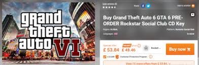 What is gta 6 cd key? Grand Theft Auto 6 Gta 6 Pre Order Rockstar Social Club Cd Key For 53 84 At Gamivo