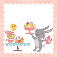 Check spelling or type a new query. Easter Tea Party Background With Cute Easter Rabbit Royalty Free Cliparts Vectors And Stock Illustration Image 52889700