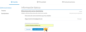 Nombre con el cual se identifica el usuario al que se est haciendo referencia es este caso es informtica. Como Usar Linkedin Cambiar El Correo En Linkedin